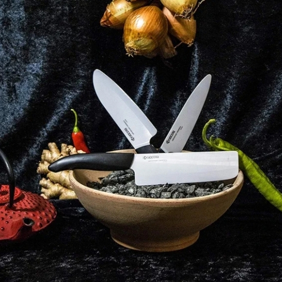 ❤️BUY 2 GET 1 FREE  Kyocera Ceramic Kitchen Knife - Black and White - Picture 4 of 12